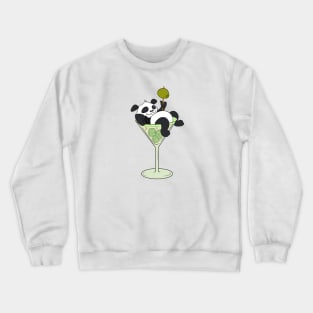 Quarantine drink Funny Panda Crewneck Sweatshirt